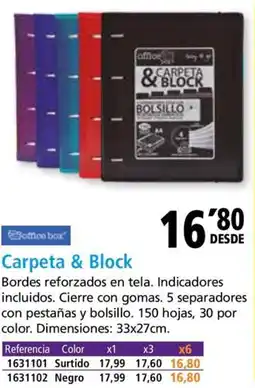 Folder Carpeta & Block oferta