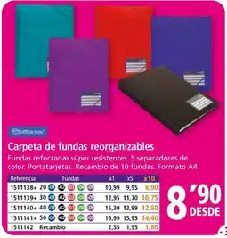 Folder Carpeta de fundas reorganizables oferta