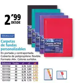 Folder Carpetas de fundas personalizables oferta