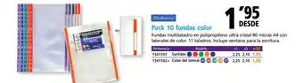 Folder Pack 10 fundas color oferta