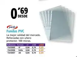 Folder PARDO Fundas PVC oferta