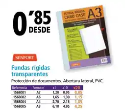 Folder SENFORT Fundas rígidas transparentes oferta