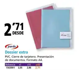 Folder Dossier extra oferta