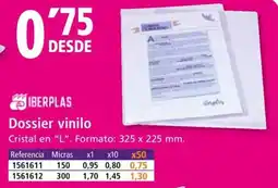 Folder IBERPLAS Dossier vinilo oferta