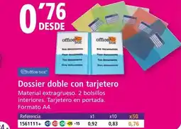 Folder Dossier doble con tarjetero oferta