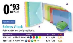 Folder Sobres V-lock oferta