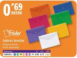 Folder Sobres broche oferta
