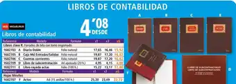 Folder Libros de contabilidad oferta