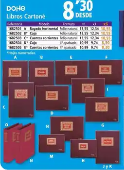 Folder DOHE Libros Cartoné oferta