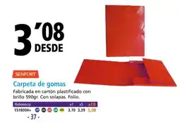 Folder SENFORT Carpeta de gomas oferta