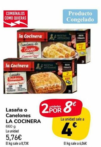 Carrefour Market Lasaña o canelones la cocinera oferta