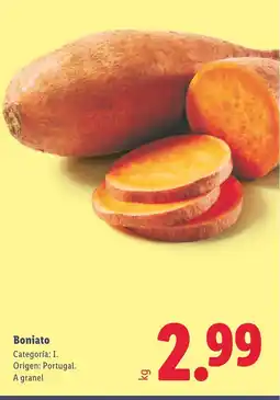 Lidl Boniato oferta