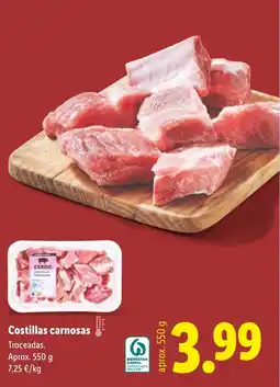 Lidl Costillas carnosas oferta