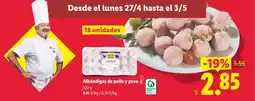 Lidl Albóndigas de pollo y pavo oferta