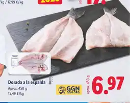 Lidl Dorada a la espalda oferta