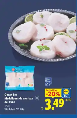 Lidl OCEAN SEA Medallones de merluza del Cabo oferta