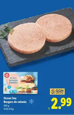 Lidl OCEAN SEA Burgers de salmón oferta