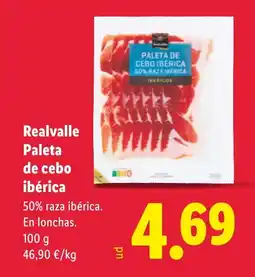 Lidl REALVALLE Paleta de cebo ibérica oferta