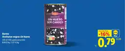 Lidl BARESA Aceitunas negras sin hueso oferta