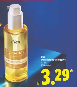Lidl CIEN Oil facial limpiador suave oferta