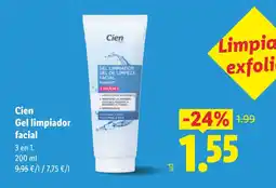 Lidl CIEN Gel limpiador facial oferta