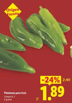 Lidl Pimiento para freír oferta