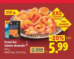 Lidl OCEAN SEA Salmón ahumado oferta