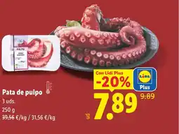 Lidl Pata de pulpo oferta