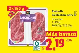 Lidl REALVALLE Salchichón extra oferta