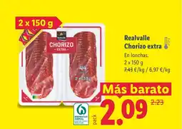 Lidl REALVALLE Chorizo extra oferta