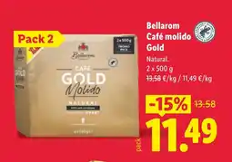 Lidl BELLAROM Café molido Gold oferta