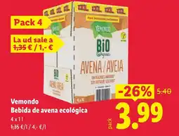 Lidl VEMONDO Bebida de avena ecológica oferta