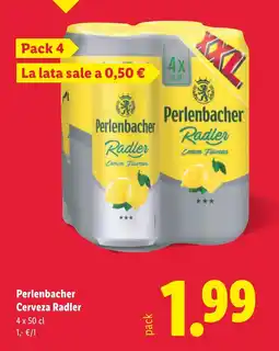 Lidl PERLENBACHER Cerveza Radler oferta