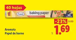 Lidl AROMATA Papel de horno oferta