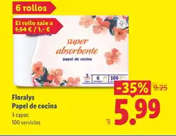 Lidl FLORALYS Papel de coina oferta