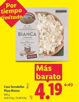 Lidl CASA TARRADELLAS Pizza Bianca oferta