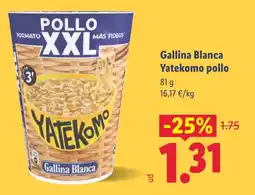 Lidl GALLINA BLANCA Yatekomo pollo oferta