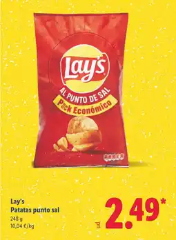 Lidl LAY'S Patatas punto sal oferta