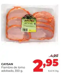 Alimerka CAYSAN Fiambre de lomo adobado oferta