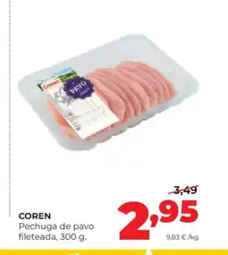 Alimerka COREN Pechuga de pavo fileteada oferta