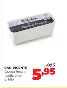 Alimerka SAN VICENTE Queso fresco tradicional oferta