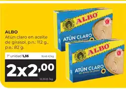 Alimerka ALBO Atún claro en aceite de girasol oferta