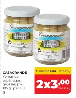Alimerka CASAGRANDE Yemas de espárragos gruesas oferta