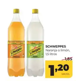 Alimerka SCHWEPPES Naranja o limón oferta