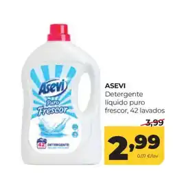 Alimerka ASEVI Detergente líquido puro frescor, 42 lavados oferta