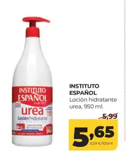 Alimerka INSTITUTO ESPAÑOL Loción hidratante urea oferta