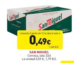 Hiperber SAN MIGUEL Cerveza, lata oferta