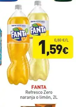 Hiperber FANTA Refresco Zero naranja o limón oferta