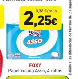 Hiperber FOXY Papel cocina Asso, 4 rollos oferta