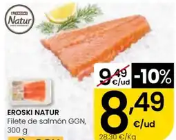 Eroski EROSKI NATUR Filete de salmón GGN oferta